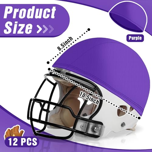 Ramede Football Helmet Covers for Practice Scrimmage Cap Helmet Cover Scrimmage Cap for Youth Adult Football Hockey Training Accessories 10.4 Inch in Diameter - color: Purple, size: Regular Style