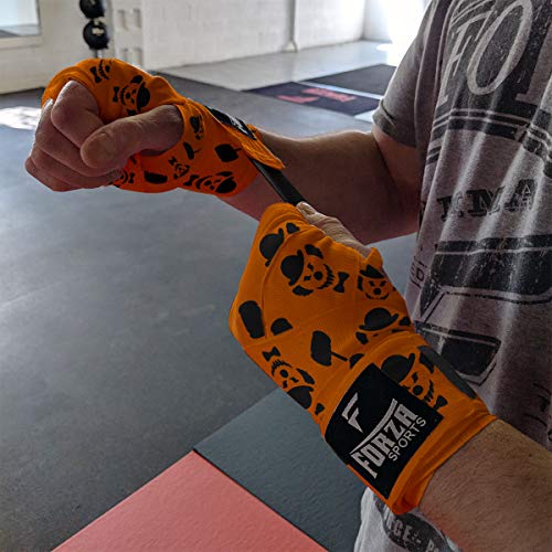 Forza Sports 180" Mexican Style Boxing and MMA Handwraps - color: Clown Orange