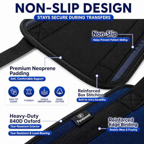 Parabound Transfer Sling For Elderly And Disabled, Lift Assist Gait Belt For Seniors, Patient Lift Sling Mobility Aid, Transfer Belt Lifting Strap For Senior Home Care Device
