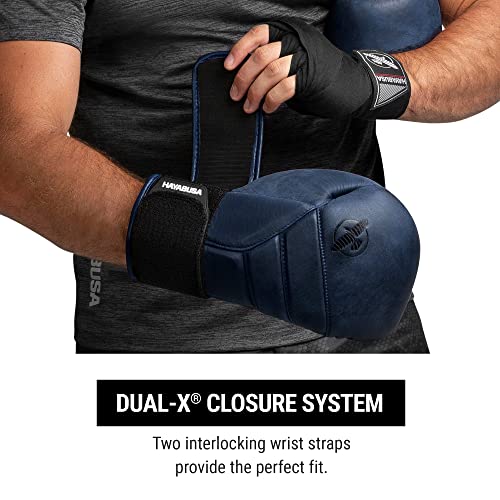 Hayabusa T3 LX Leather Boxing Gloves | Leather Boxing Gloves, Training Gloves Men and Women, Sparring Gloves, Heavy Bag Gloves, 16oz Boxing Gloves, Muay Thai Gloves - color: Indigo, size: 14oz
