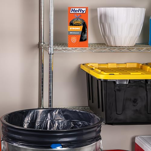 Hefty Strong Large Trash Bags, Black, 30 Gallon, 28 Count - size: 28 Count (Pack of 1)