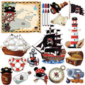 RiVolTa Cruise Door Magnets Decorations - 16 PCs Mouse Pirate Captain Ship Cabin Stateroom Sea Navigation Accessories Anchor Funny Magnetic Stickers with Pens for Party Carnival Holiday Whiteboard Car - style: Pirate