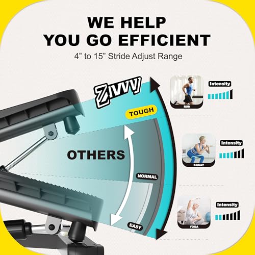 ZIWWVY Stepper Machine with Resistance Bands, Mini Stepper with 300LBS Weight Capacity, Twist Stepper for Full Body Workout, Adjustable Step Height, Smooth and Quiet, Step Machine for Men Women - style: Large Foot Model