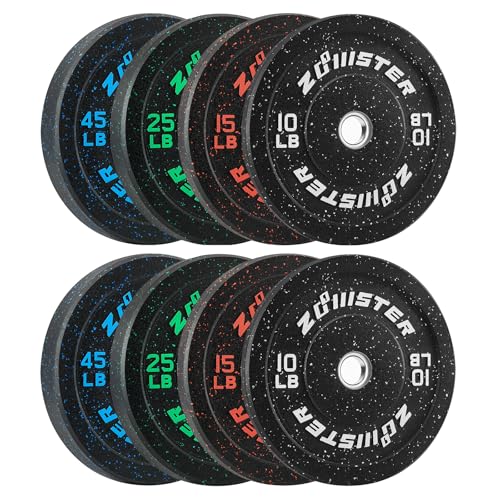 2-inch Bumper Weight Plate Olympic Plate Hi-Temp Bumper Weight Plate with Steel Insert Strength Training Weight Lifting Plate-ODOR-FREE | NOISE-REDUCING | ABSORB IMPACT - size: 190LB Bumper Weight Plate Set