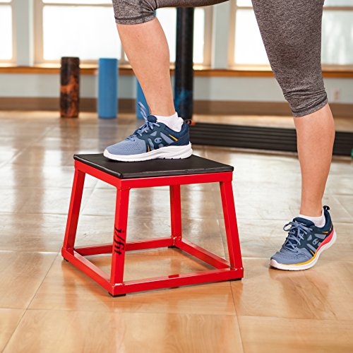JFIT Plyometric Boxes - Made in Taiwan NO Assembly Required Single - Height Box Set and Adjustable Box Options Plyometric Platform and Jumping Agility Box for Training Conditioning Strength Training - style: 12",18",24" (Set of 3 Plyo Boxes)