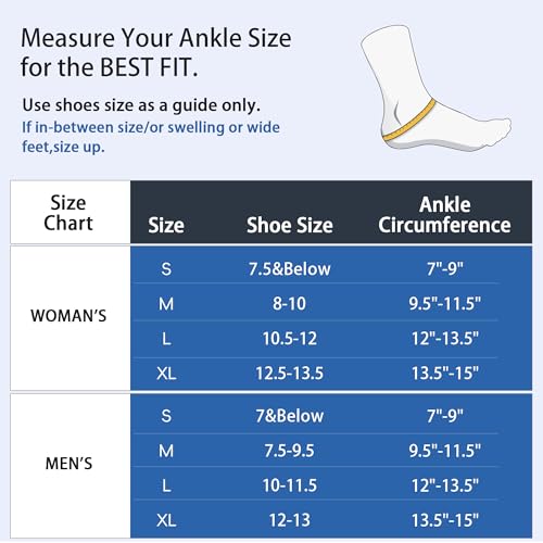 Ankle Brace for Women Men - Ankle Support Brace for Sprained Ankle,Ankle Stabilizer for Achilles,Tendon,Sprain,Injury Recovery,Lace up Ankle wrap for Running,Basketball,Volleyball (Large, Ankle Brace) - size: Large