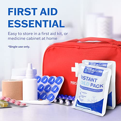 100 Pack - Instant Cold Packs - Instant Ice Packs for Injuries | Disposable Cold Compress Ice Pack for Pain Relief, Swelling, Inflammation, Sprains, Toothache - Cold Pack for Athletes - style: 100 Pack