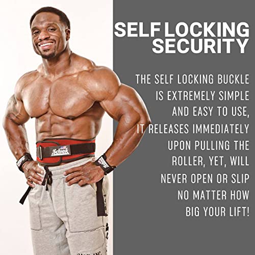 Schiek Sports 2006 Nylon 6" Weight Lifting Belt - Support Belt for Power Lifting - color: Red, size: Large
