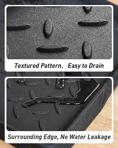 SUPENUIN Extra Large Boot Tray 48 Inch Boot Storage Heavy Duty Rubber Mats for Floor Waterproof Shoe Mat Tray for Entryway Multi Use Shoe Rug 16x47.5 Inches - color: Twill, size: 16"x47.5"
