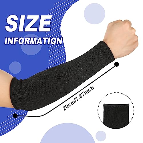 Sintege 3 Pairs Arm Protectors for Thin Skin and Bruising Cut Resistant Forearm Sleeve Level 5 Arm Burn Protection Sleeve (Light Blue, Dark Blue, Black,12.6 Inch) - color: Light Blue, Dark Blue, Black, size: 12.6 Inch