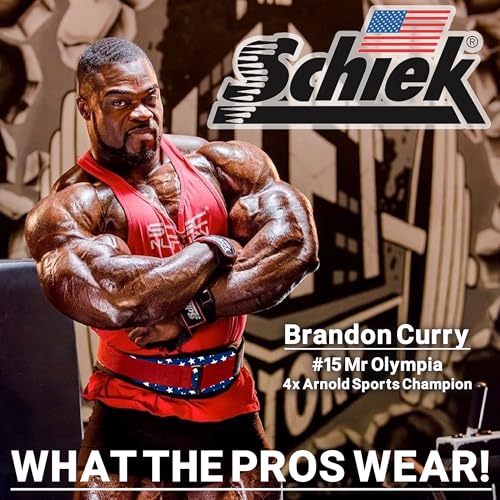 Schiek Sports Model 2004 Nylon 4 3/4" Weight Lifting Belt - Black - color: Stars N Stripes, size: Small