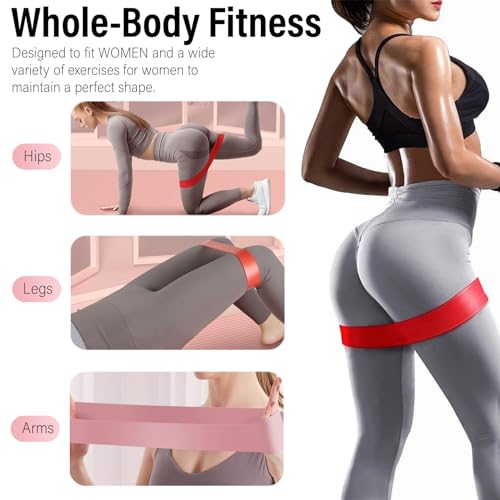 FTTYONE 5-Level Resistance Bands for Men and Women | Exercise Bands at Home and Gym, Long Exercise Workout Full-Body Training, Fitness, Physical Therapy, Leg Strength Training