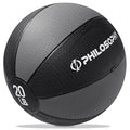 Philosophy Gym Medicine Ball - Weighted Fitness Non-Slip Ball - style: 20 LB