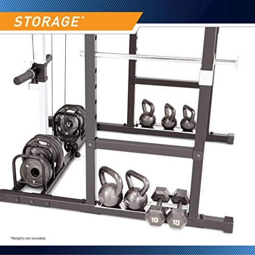 Marcy Strength Training Home Gym Cage with Pulley System for Weightlifting, Bodybuilding, Full Body Workout Equipment for Home Exercise - style: Home Gym Cage