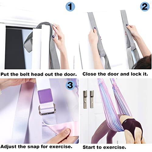 Tchrules Leg Stretcher Strap, Backbend Training Belt with Door Anchor, Flexibility Trainer Stretching Equipment Assist Stretch Strap for Fitness Gymnastics Dance Aerial Yoga Ballet - color: NewColor