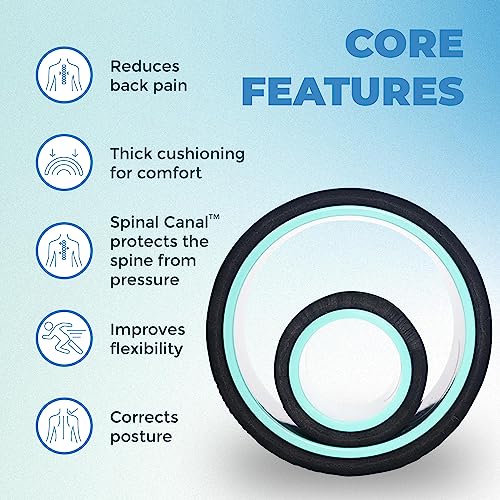 Chirp Wheel+ Foam Roller 2-Pack, Back & Neck Pain Relief, Mint | Back Roller Wheel Set, Foam Roller for Back Pain, Deep Tissue Relief, 4/6 in, Neck and Muscle Recovery - size: 2 Pack