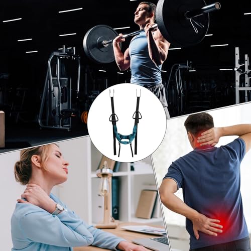 Neck Stretcher Cervical Traction Device, with Comfortable Adjustable Design, 80x30x30cm, Portable Neck Stretcher Hammock, Adjustable Spine Relief Tool, Soft and Comfortable Fit, for Daily Health