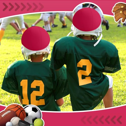 Ramede Football Helmet Covers for Practice Scrimmage Cap Helmet Cover Scrimmage Cap for Youth Adult Football Hockey Training Accessories 10.4 Inch in Diameter - color: Claret, size: Regular Style