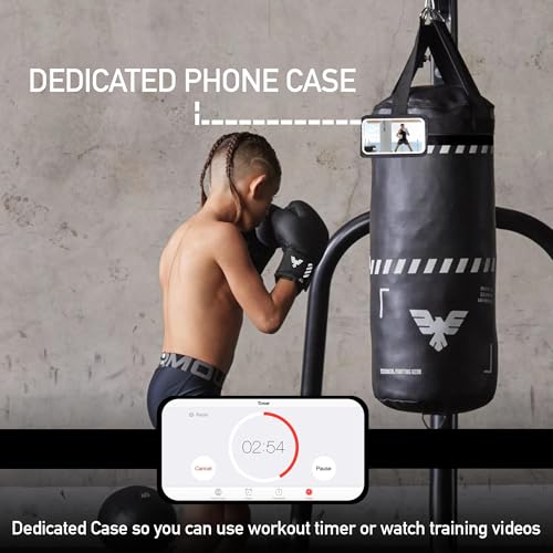 Elite Sports Kids Boxing Punching Bag Set - 2 ft Heavy Boxing Bag, 6oz Gloves & Phone Case – Youth Boxing, MMA, Home Gym & Martial Arts Training Equipment (UN-Filled)