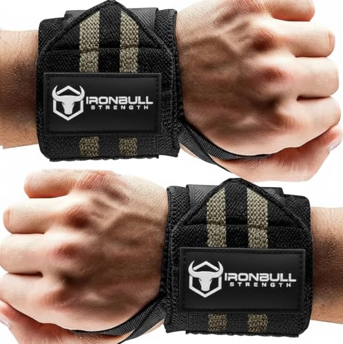 Wrist Wraps for Weightlifting (USPA & IPL Approved) - 18” Premium Quality Wrist Straps for Weightlifting - Weight Lifting Wrist Wraps with Thumb Loop - Best Gym Wrist Wraps for Lifting Weights, Curls & Dips - Lifting Wrist Wraps for Bench, Powerlifting &