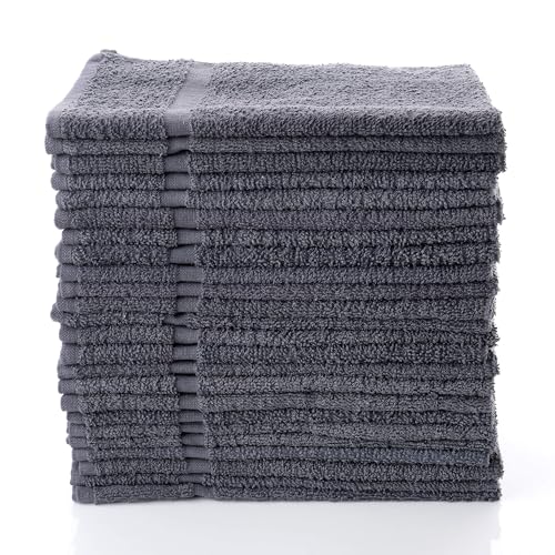 SIMPLI-MAGIC Towels, Hand, Gray 12 Count - size: 12 Pack, style: Hand Towels
