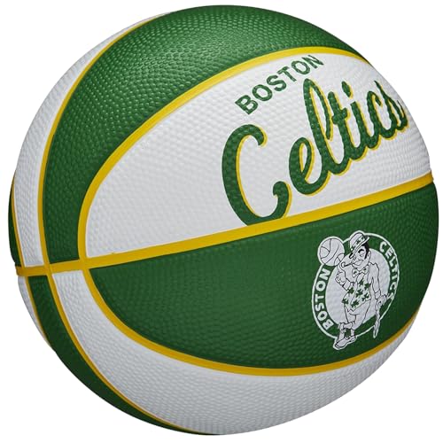 WILSON NBA Team Retro Mini Basketballs - Mini Size - 3" - color: Boston Celtics, size: Mini