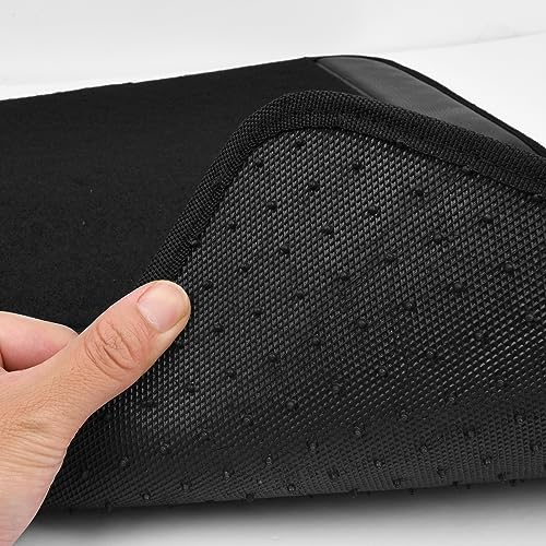 CAR PASS Waterproof Universal Faux Leather 3Pcs Car Floor Mats, Black Car Mats Fit for SUV,Vans,sedans, Trucks,Set of Vehicles Car Carpet with Driver Heel Pad and Anti-Slip Nibs Backing (Black 3Pcs) - color: Black 3pcs