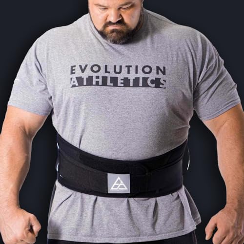 Evolution Athletics Weight Lifting Support Belt for Strength Training, Powerlifting, or Deadlift - size: XL