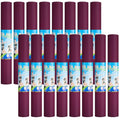 Funtery 3 mm Thin Yoga Mats Bulk, 68 x 24 Inches Lightweight PVC Exercise Mats Non Slip Workout Fitness Pads for Yoga Pilates Stretching Classes Gym Home Studio - color: Boysenberry
