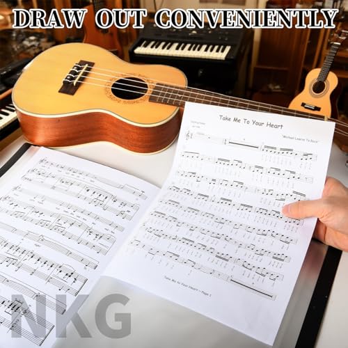 Music Folder Sheet Music Folders Binder Music Choral Storage Holder Band Folder (Staff Notation, 1p) - size: 1 Pack