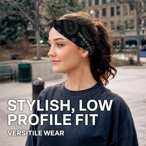 COLD FACTOR Cooling Headband for Women and Men – UPF 50+ Advanced Evaporative Comfort, Instant Cooling Sweatband for Outdoor Sports, Fitness, Yoga, Hiking, Running, and Workout - color: Twisted Pattern