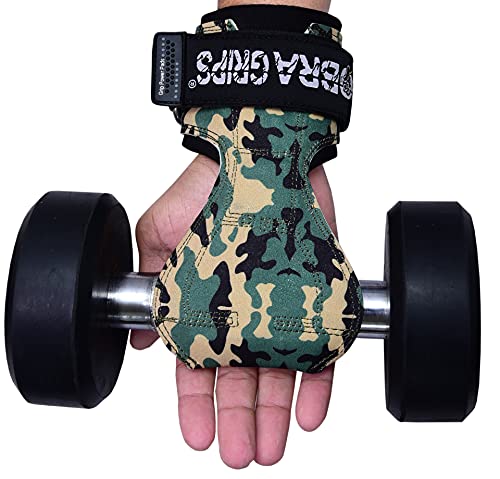 Cobra Grips Weight Lifting Gloves with Adjustable Neoprene Padded Wrist Wraps - Heavy Duty Alternative to Power Lifting Hooks for Deadlifts - color: FIT DitGreen, size: 4.25 - 7.0"