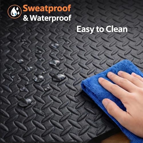 Treadmill Mat 79" x 39", 4mm Thick, for Under Treadmill, Walking Pad & Exercise Bike on Carpet & Hardwood Floors, Diamond-Pattern Non-Slip Surface, Waterproof Floor Protector, Noise & Shock Absorbing - size: 79.1"L x 39.1"W x 0.16"Th