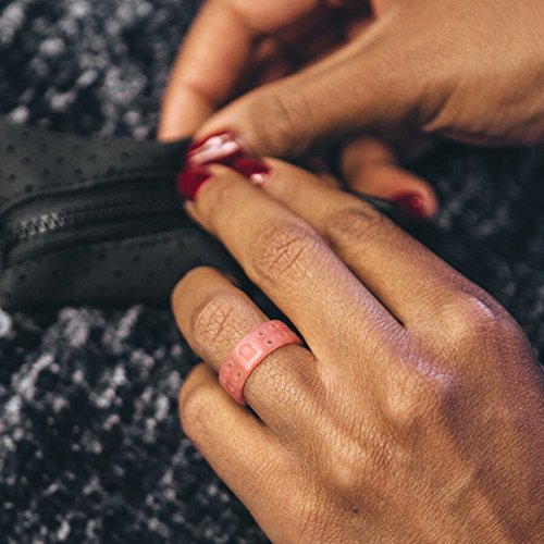 Women's Gold Perforated Silicone Ring Size 08 - color: Perforated - Gold, size: Size 8