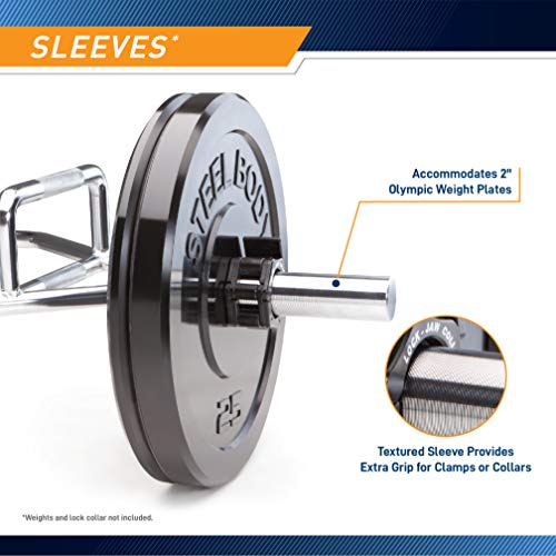 Marcy Olympic Hex Trap Bar Multiple Style Available - color: Chrome, one piece