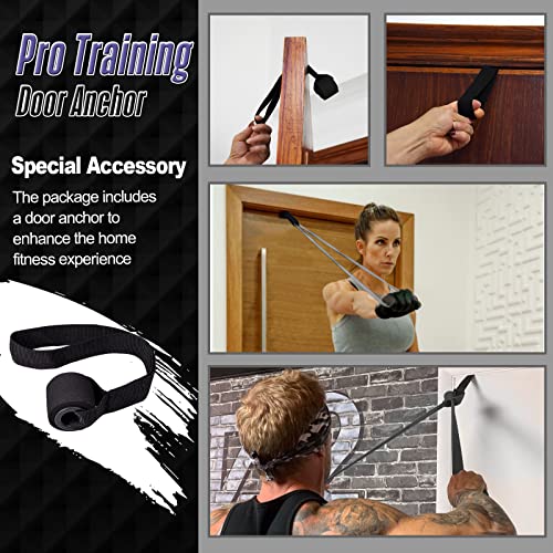 Resistance Band Pull Up Assistance Bands Sets Resistance Heavy Duty Exercise Stretch Fitness Bands for Stretching Power Lifting Workout Training with Instruction Guide - style: Black set of 5 Latex Free, Resistance, Resistance Bands, Pull up