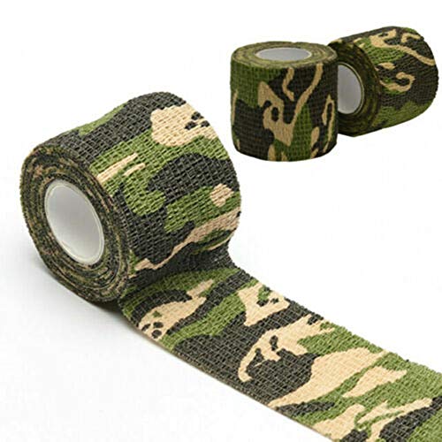 Sensi Wrap Grip Cover Sports Self Bandage Rolls 2-inch x 5-Yards 24pcs (Jungle Camo) - color: Camo