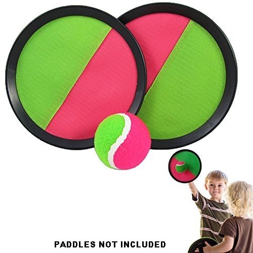 Replacement Sticky Balls for Toss and Catch Sport Game, Hook and Loop, Refill Pack of 6