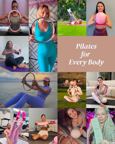 Pilates Kit for Women – Home Pilates Equipment Set with Ring, Ball & Resistance Bands | Pilates Starter Kit with Accessories in Gift Box - color: Gray, style: Core Kit - 10PC