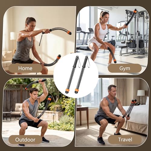 Portable Weighted Cordless Battle Ropes,Adjustable Weights, for Home Gym,Low-Noise Exercise Rope.Weighted Exercise Equipment for Low-Impact.Workout, Strength & HIIT,for Men & Women (Black)