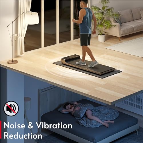 Walking Pad Mat 26 x 60 (Mat Only), 1/4 Thick Floor Mat for Under Desk Treadmill for Carpet & Hardwood, Shock Absorption Protector for Small Mini Treadmill, Waterproof & Anti-Slip, Heavy Duty
