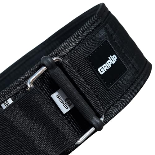 Self-Locking Weight lifting Belt AUTO LOCK 4 Inch Gym Belt Adjustable Buckle For Fitness Powerlifting Bodybuilding Weightlifting Deadlift Olympic Cross Training Back Support Men & Women - color: Black, size: Large