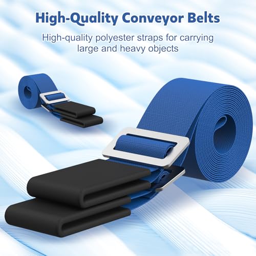 NOCOEX Moving Straps for Heavy Object - 2-Person Lifting and Moving System with Soft Back Pad - Shoulder Lifting Straps for 2 Movers to Easy & Safe Carry Furniture Appliance Mattresse Up to 880lbs - color: Blue