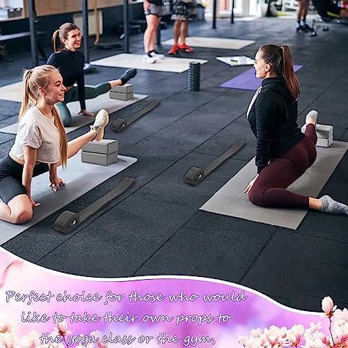 Wettarn 15 Pack Non-slip Yoga Block and Strap Set for Stretching