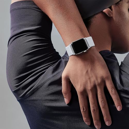 Adorve Stretchy Band Compatible with Apple Watch Bands Ultra 3/2/1 49mm 46mm 45mm 44mm 42mm 41mm 40mm 38mm Men Women, Soft Nylon Elastic Braided Strap Fits for iWatch Series 11/10/9/8/7/6/5/4/3/SE3-1 - color: Black/Gray/Dark Army Green/White/Dark Green, s