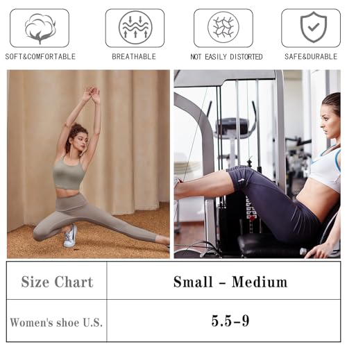 loudashuaiqi Grip Pilates Socks Non Slip Athletic Yoga Socks with Grips for Women Grippy socks for Hospital Workout Barre - style: 3black
