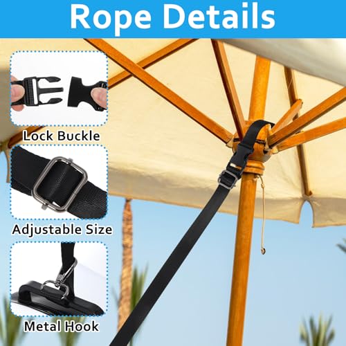 2 Pack 25LB PVC Beach Umbrella Weight Sand Bags,Clear Heavy Duty Summer Canopy Tent Sandbag with Adjustable Custom Straps,Fillable Anchor Bags for Patio Umbrellas Sand Anchor Bags