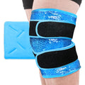 Knee Ice Pack Wrap for Pain Relief Reusable Multi-Purpose Gel Ice Wrap for Leg Ankle Foot Wrist Injuries Swelling Knee Replacement Post-Surgery Recovery Cold Compression for Meniscus Tear ACL - color: Blue