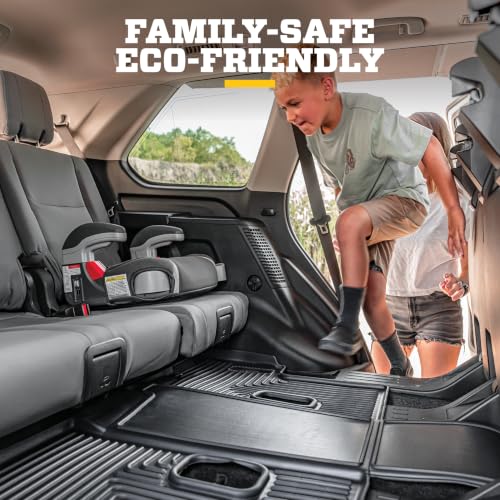 Husky Liners Weatherbeater Floor Mats | Fits 1999-2007 Ford F-250/F-350 (All Cab Sizes) Without Manual Shifter | Front Row, 2-pc Black - 13481