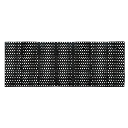 tonchean Rubber Floor Mat with Drainage Holes 83x36x0.4in Commercial Anti-Fatigue Rubber Mat with Non-Slip Backing Heavy Duty Drainage Floor Mats for Commercial Restaurant Kitchen Bar Use Wet Area